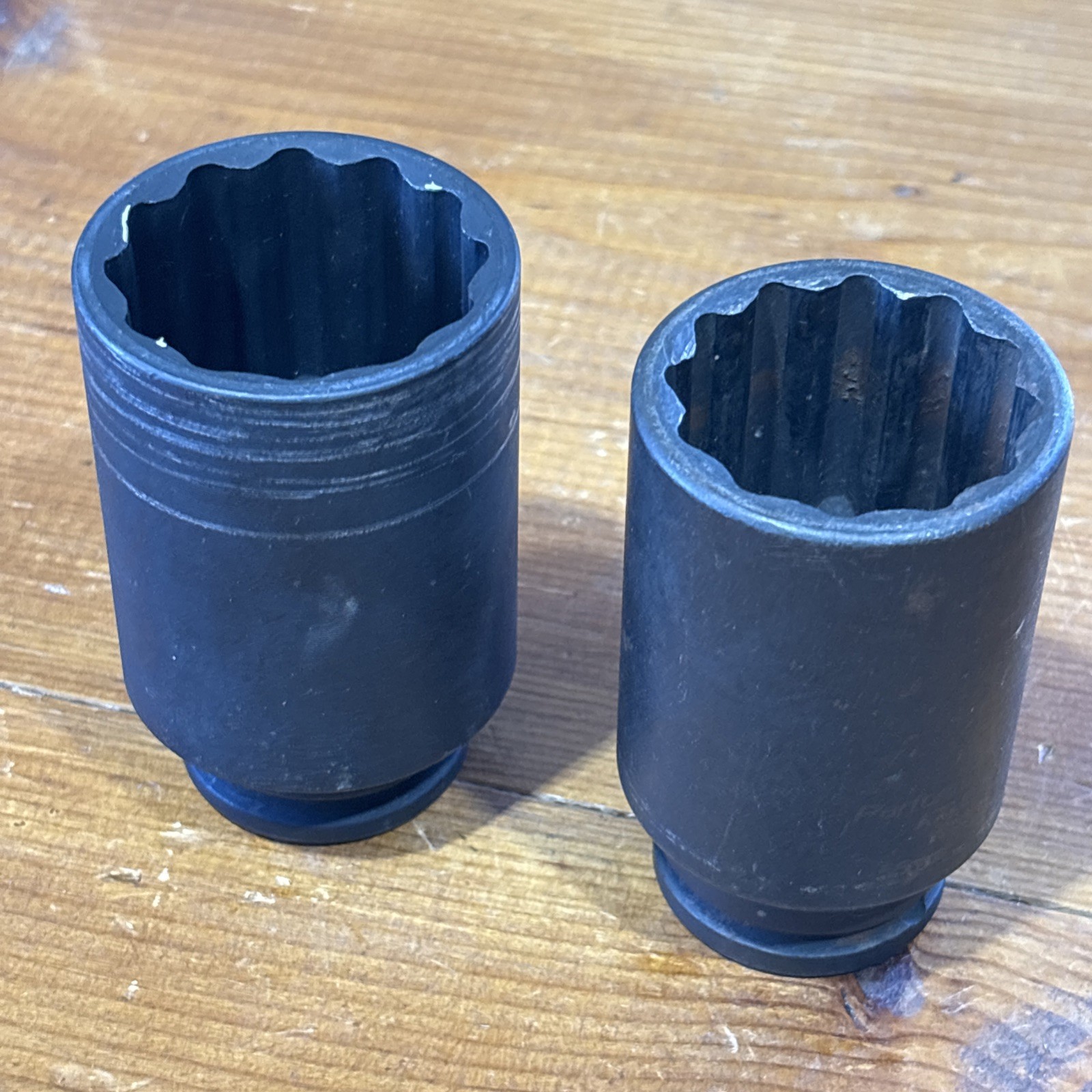 ( Lot Of 2 ) *Performance Tool* Axle Nut Impact Sockets 36mm & 39mm 12 Point 1/2