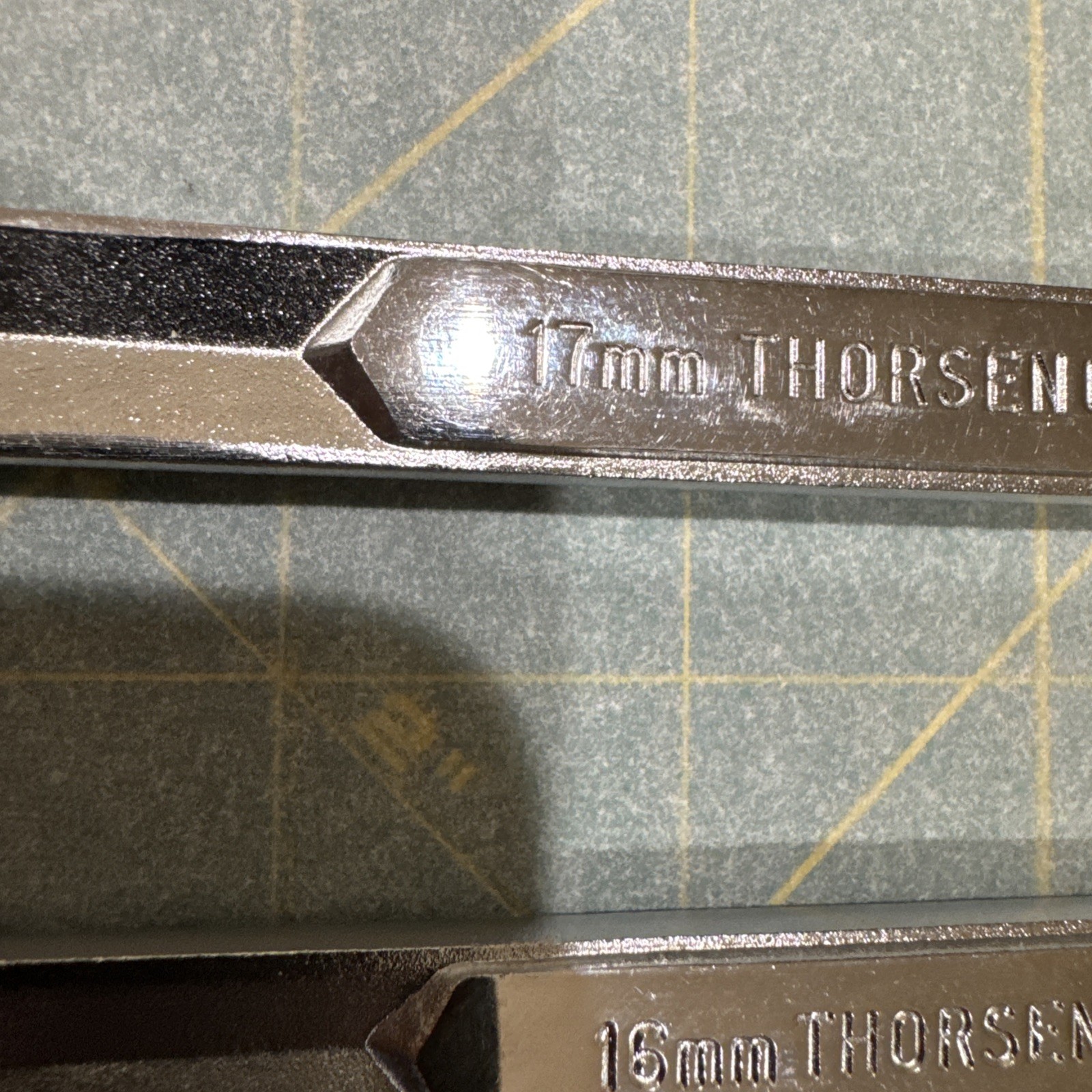 Vintage Thorsen 8 Piece Metric Combination Wrench Set Made in USA