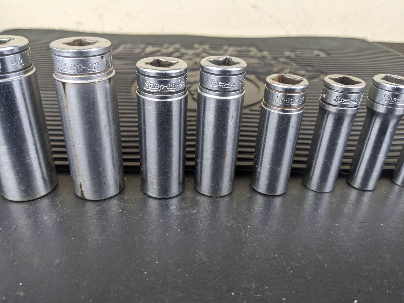 #bg232 Snap on Tools 211SFSY 3/8″ Drive Deep Chrome Socket Set Socket Set