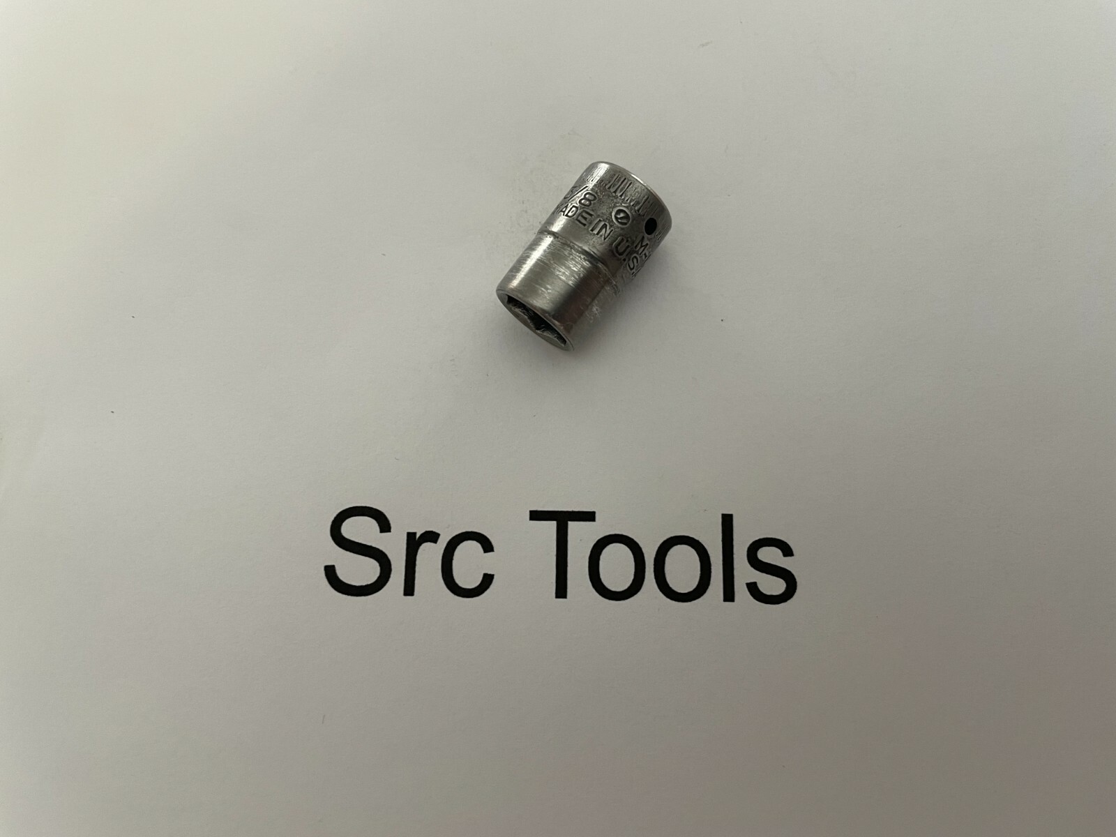 *RARE 1940* Snap-On Tools USA 9/32″ Drive 3/8″ SAE 6pt Midget Chrome Socket M-12