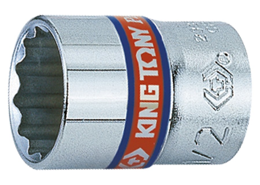 (set of 11 pcs) 1/4 Drive 12 Point Imperial Socket Set on Rail Inch King Tony