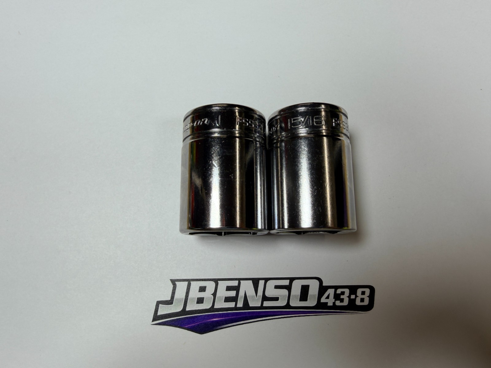 Snap-On Tools NEW 2pc 3/8″ Drive SAE 6pt Semi-Deep Add-On Sockets FSS301 FSS321