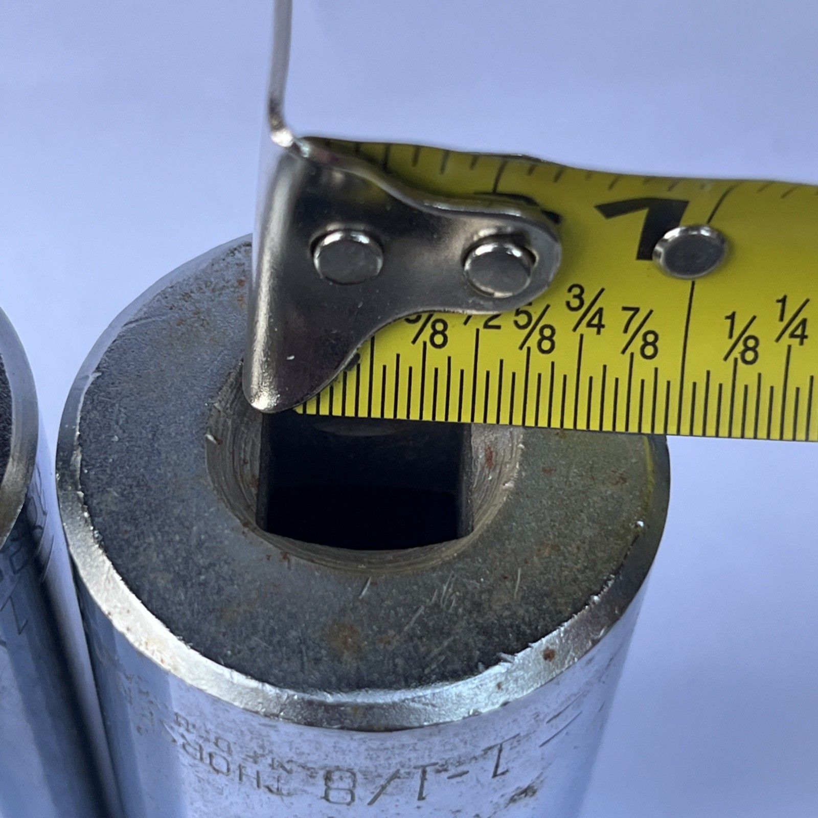 2 VTG Thorsen Extended 1-1/8” – 1/2” Square Drive 6 Point Socket SAE #12536 USA