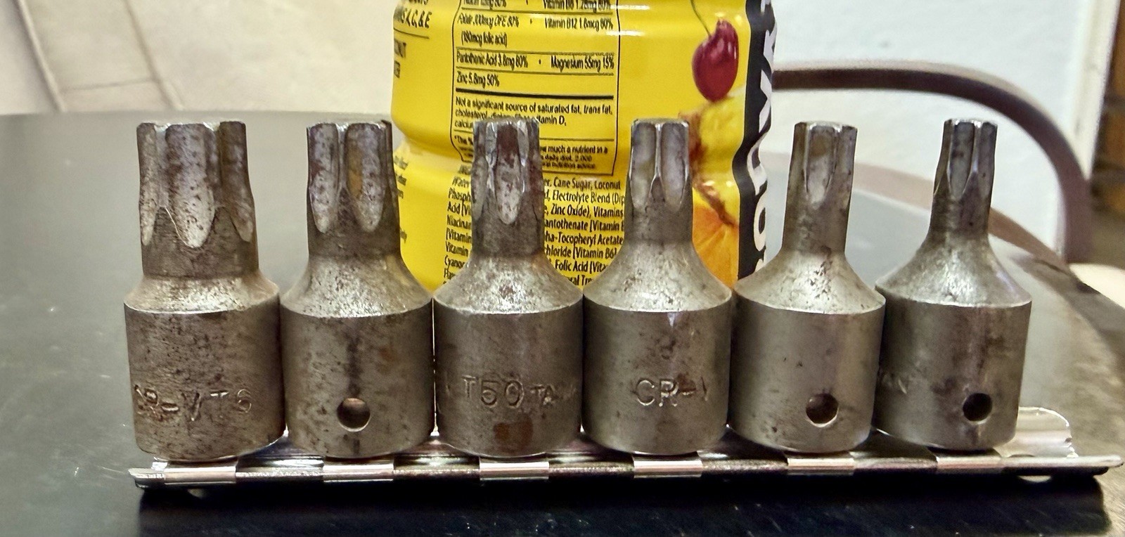 6pc Torx Bit Socket Set T40 T45 T50 T55 3/8 Drive Star Driver Impact Service Lot