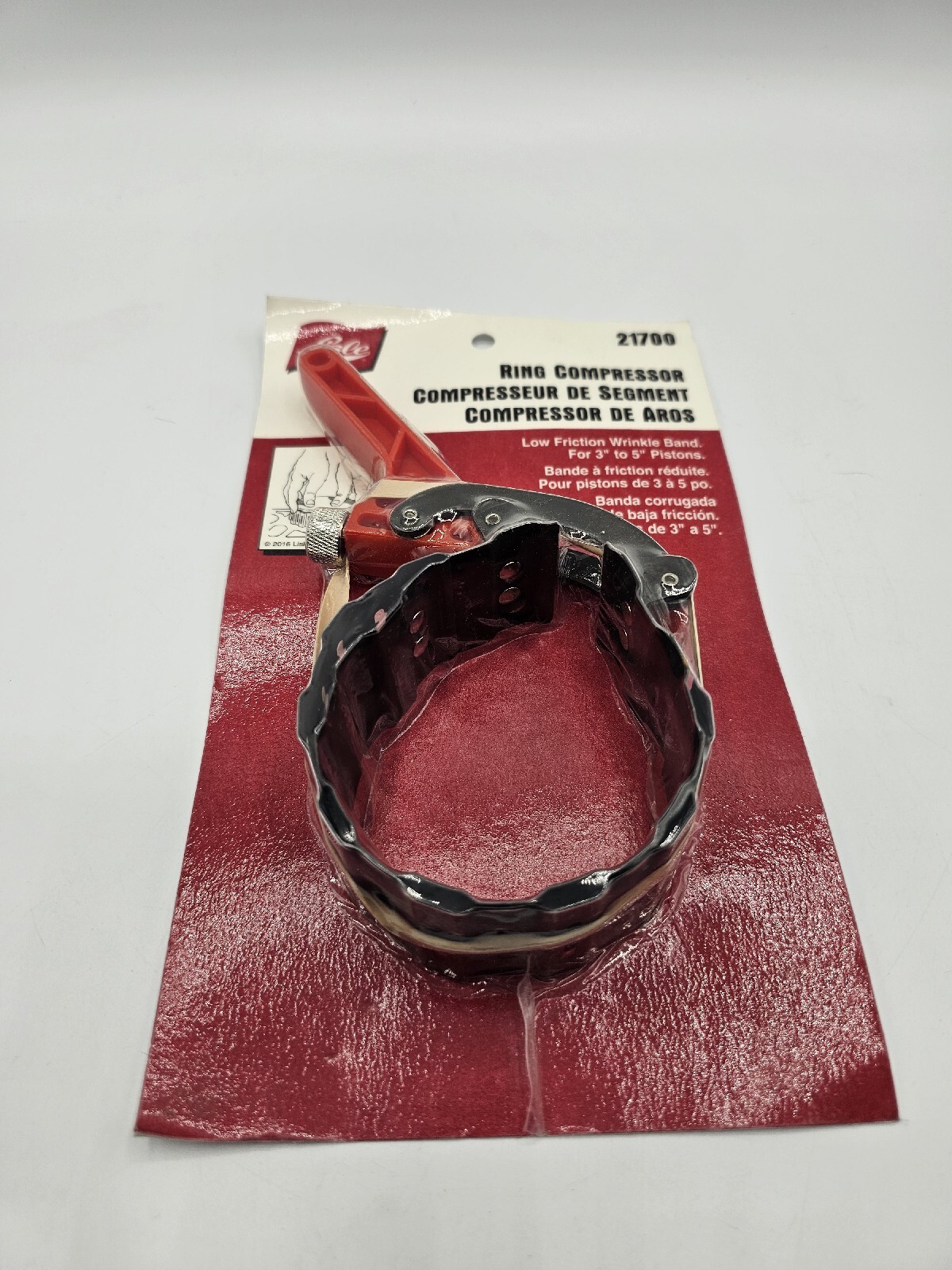 Lisle 21700 Wrinkle Band Ring Compressor For 3″ To 5″ Pistons
