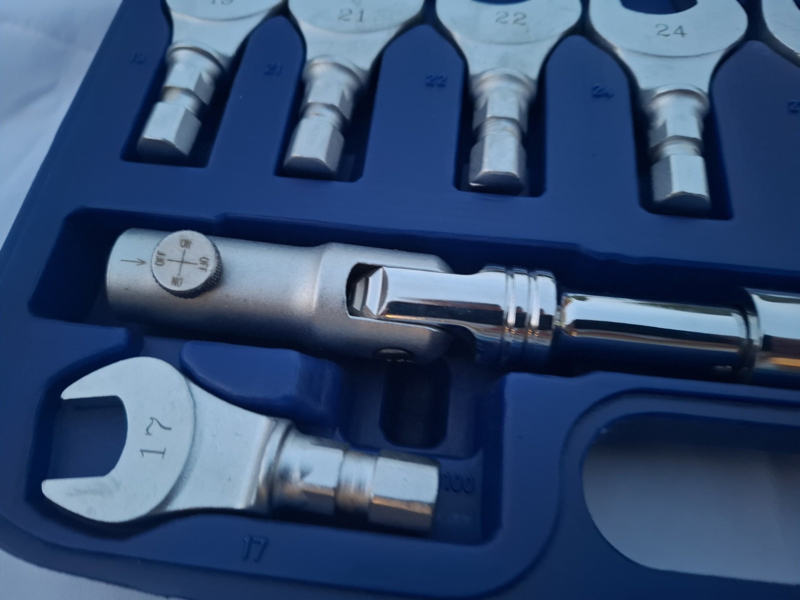 Boxed NOS LASER 10 piece obstruction spanner head tool set Never Used