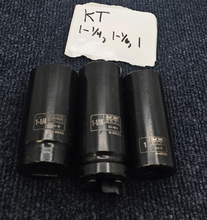 K-T Industries 0-4640, 0-6634, 0-4632: Cr-V Deep Impact Sockets – Black