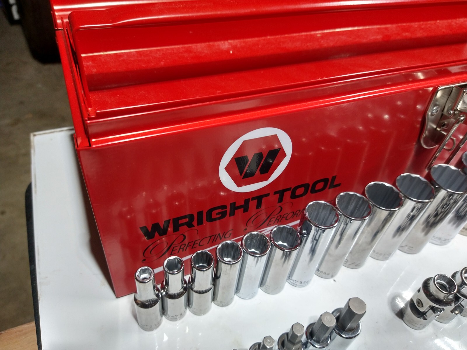 Wright Tool 348 SAE 3/8 Inch Drive Socket Set 6 8 12 Point with Bits Made In USA