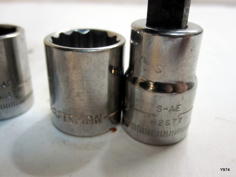 craftsman set of 7 sockets see description