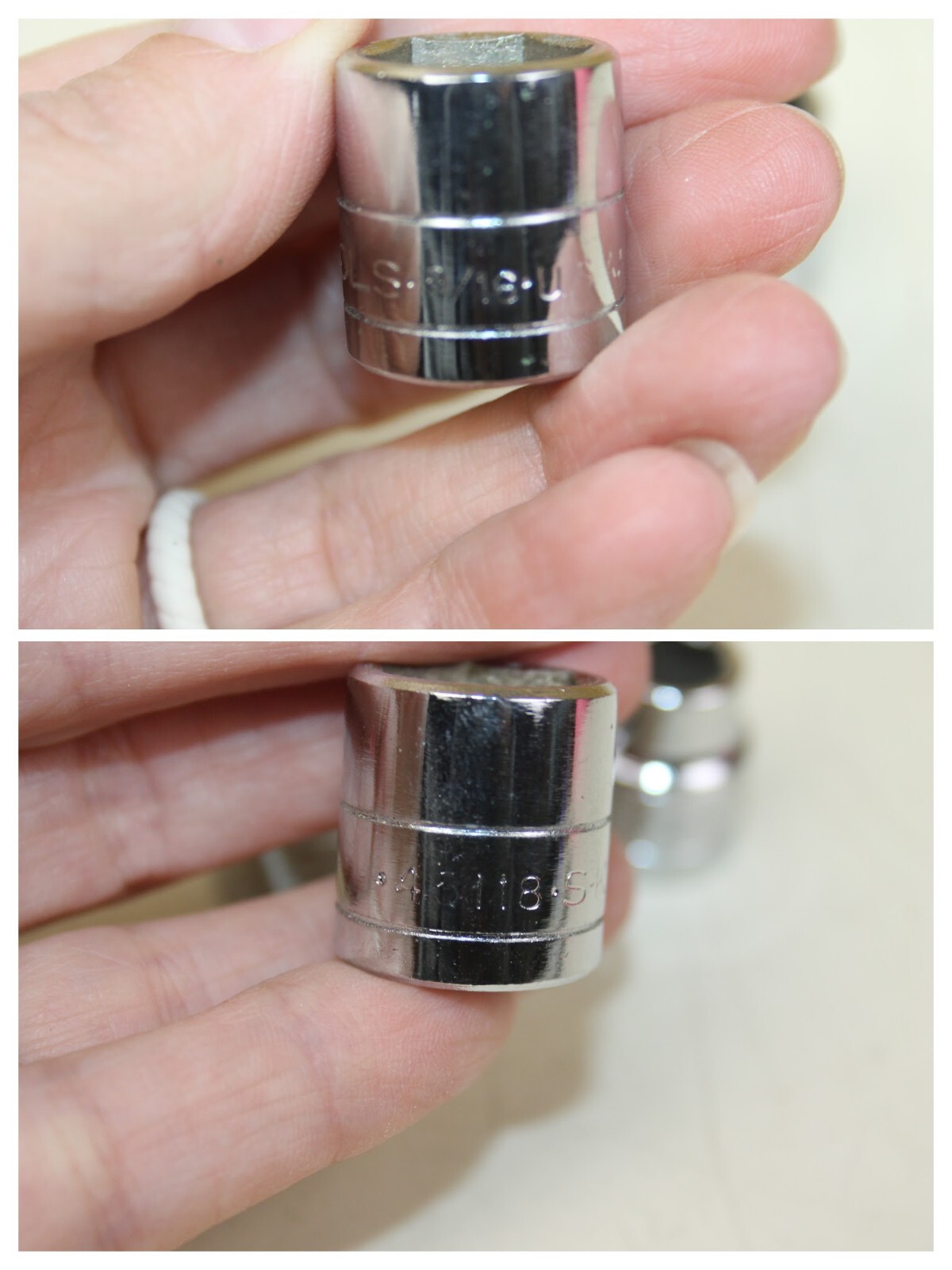 SK 6pt shallow 3/8″ dr. socket 9/16 45118, 1/2 45116, 7/16 45114, 3/8 45112 (B7)
