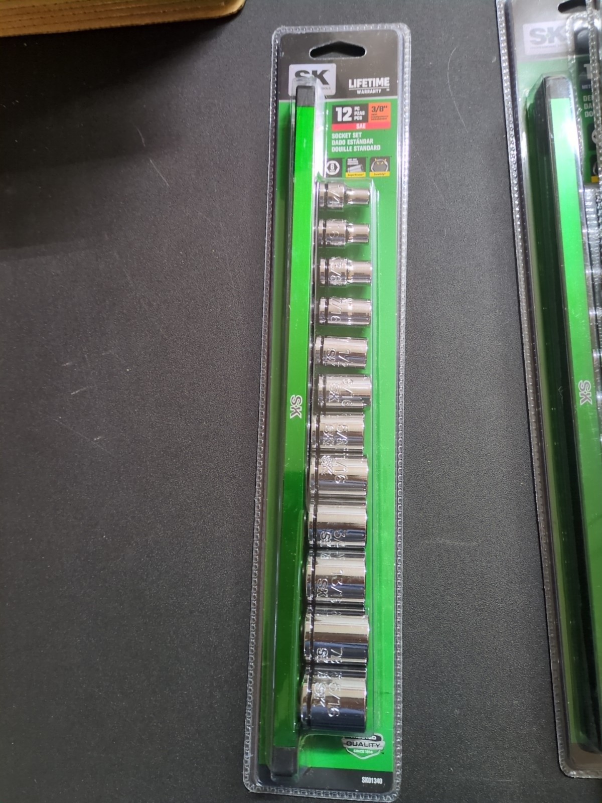 SK Professional Tools 3/8″ Drive SAE 12 Piece 6 Point Socket Set