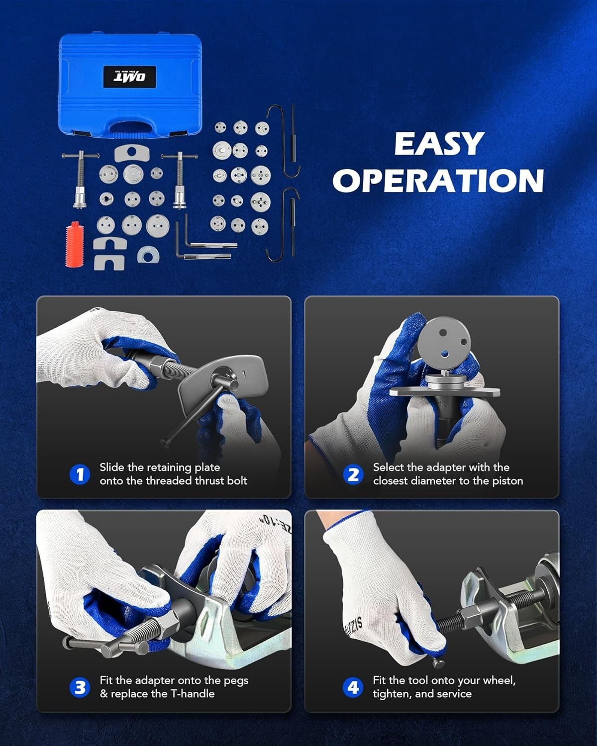35-Piece Heavy-Duty Brake Caliper Tool Kit – Fits Most Vehicles Effortlessly