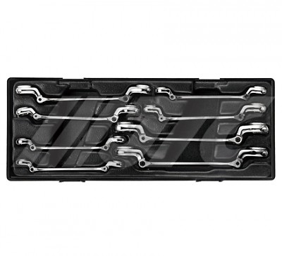 JTC 8PCS DOUBLE FLEXIBLE FLARE NUT WRENCH SET, JTC TOOLS # K6086