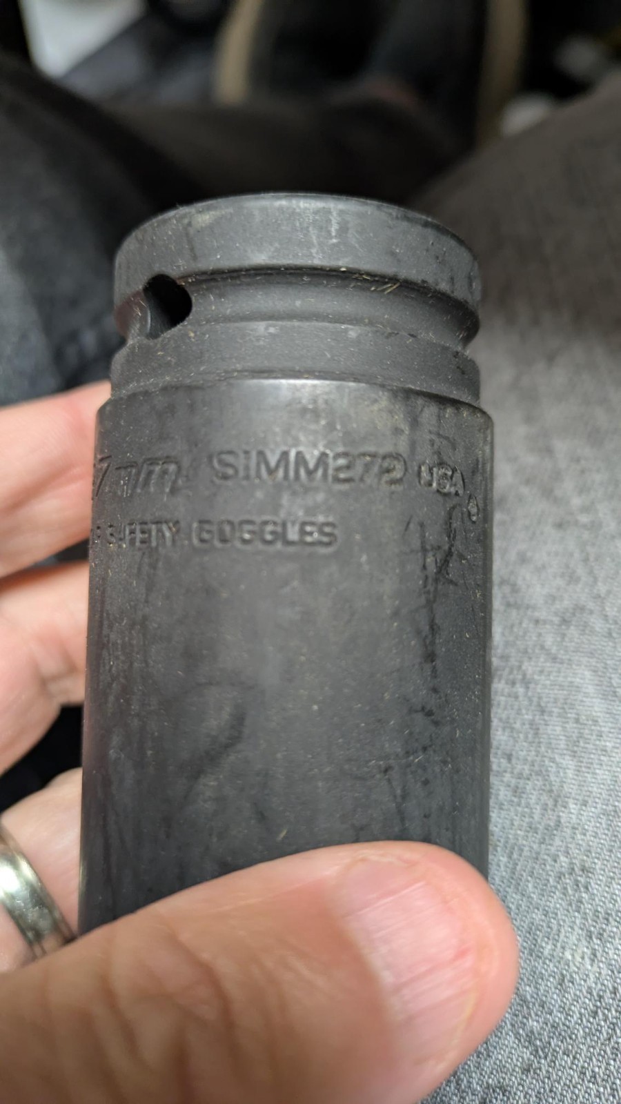 Snap On 3/4″ Drive 6-Point Metric 27 mm Flank Drive® Deep Impact Socket SIMM272