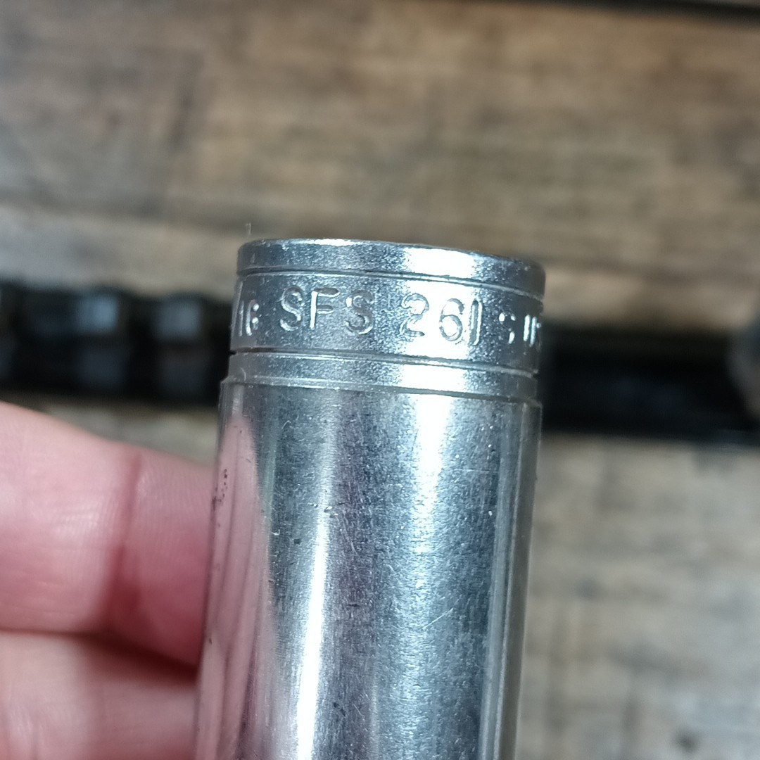 Snap On Deep Socket Set 6 pt SFS281 261 241 221 201 181 161 141 121 3/8 Drive