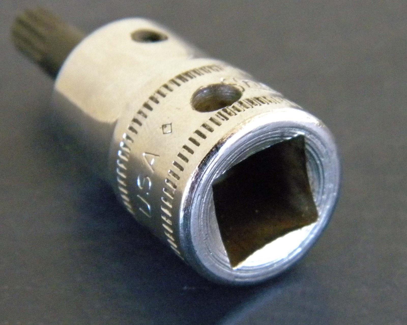 Vintage Snap-on FTSM6A 3/8″ DR 6mm Metric Triple Square Bit Socket, USA
