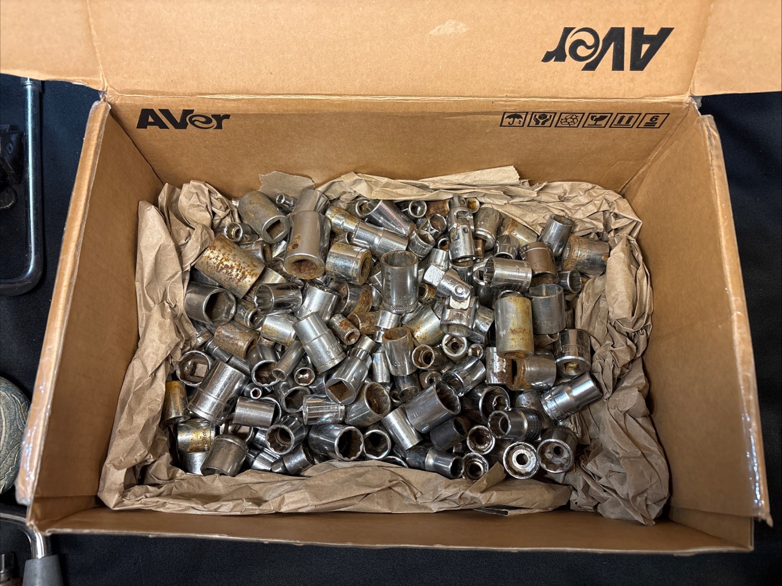 17+Lbs Vintage Assorted Brands of Sockets Craftsman, Husky + Others USA ,Japan +
