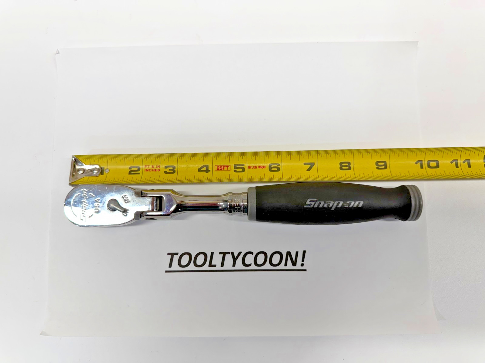 Snap-on Tools NEW DARK TITANIUM Soft Grip 3/8″ Drive Flex Head Ratchet FHF80ADT