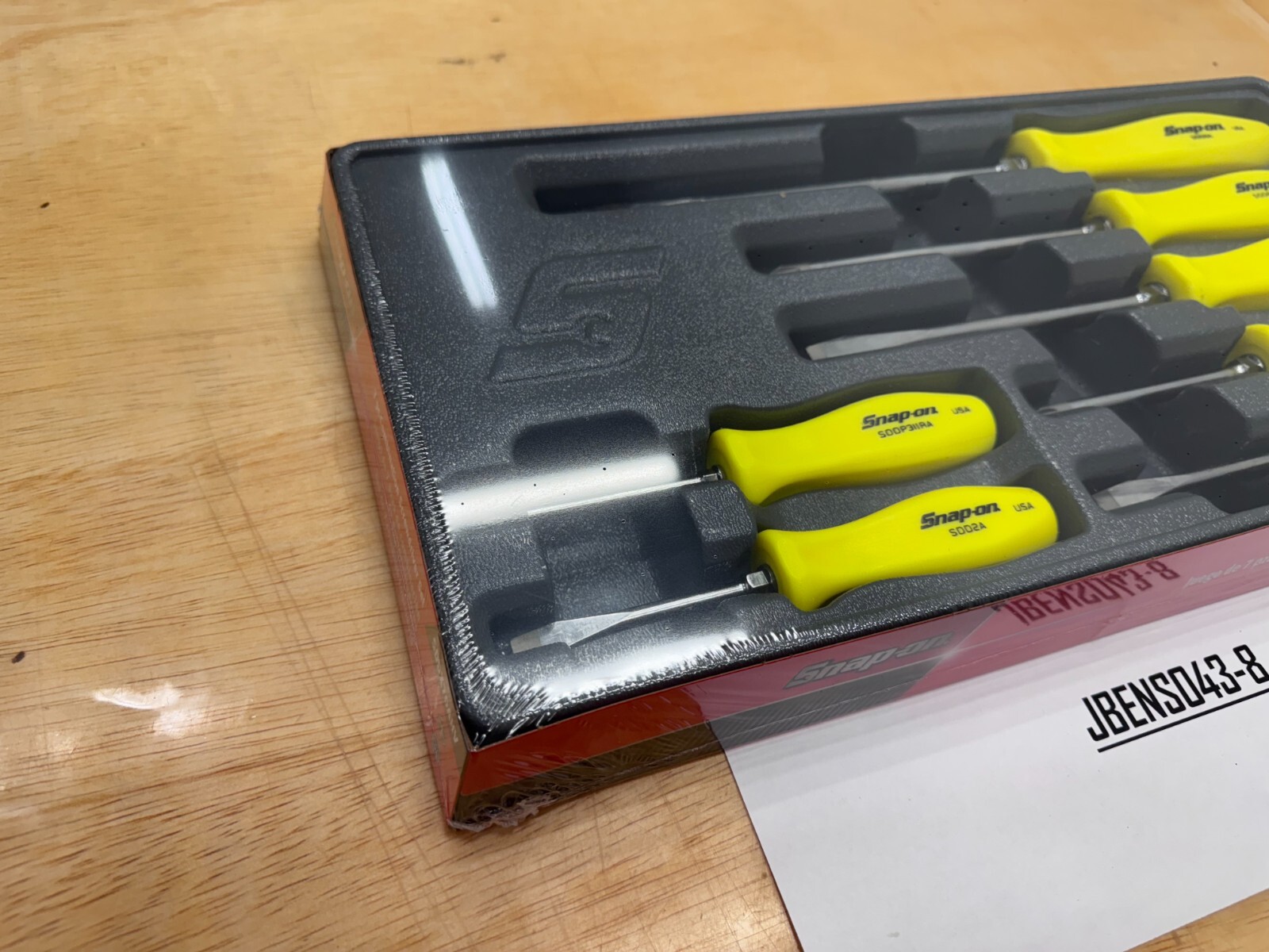 Snap-on Tools USA NEW 7pc HI-VIZ Hard Grip Combination Screwdriver Set SDDX70AHV