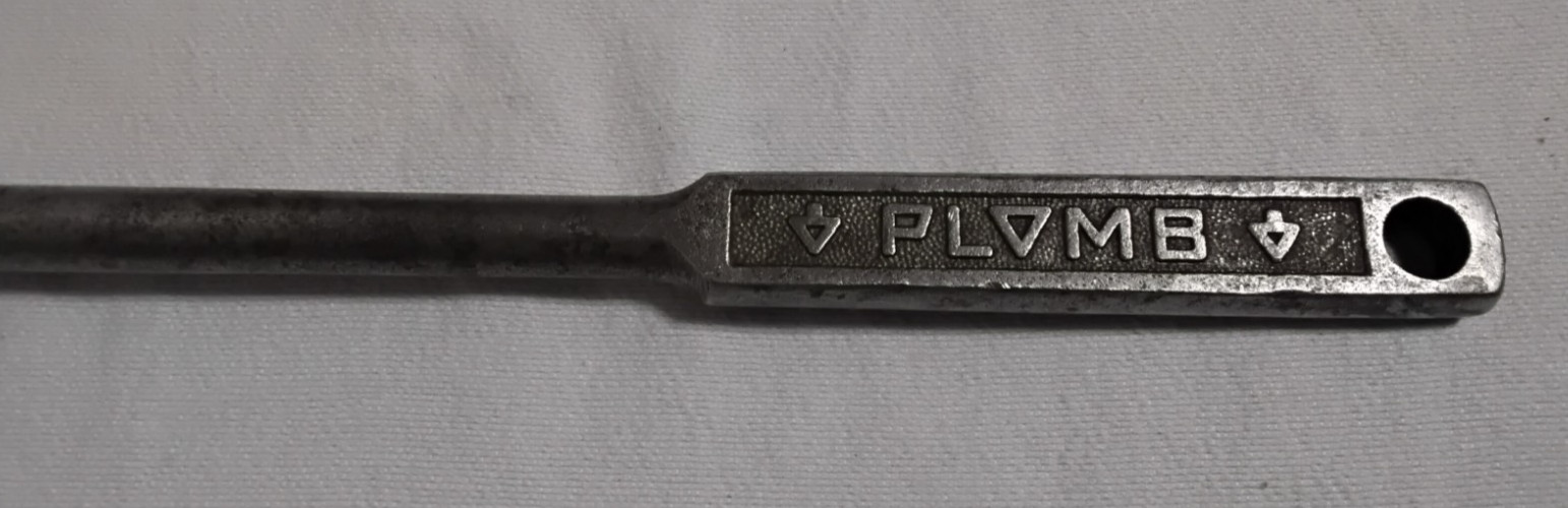 Vintage Plumb Plomb Plvmb 5467 USA 1/2″ Drive Breaker Bar 16 inch Pebble Finish