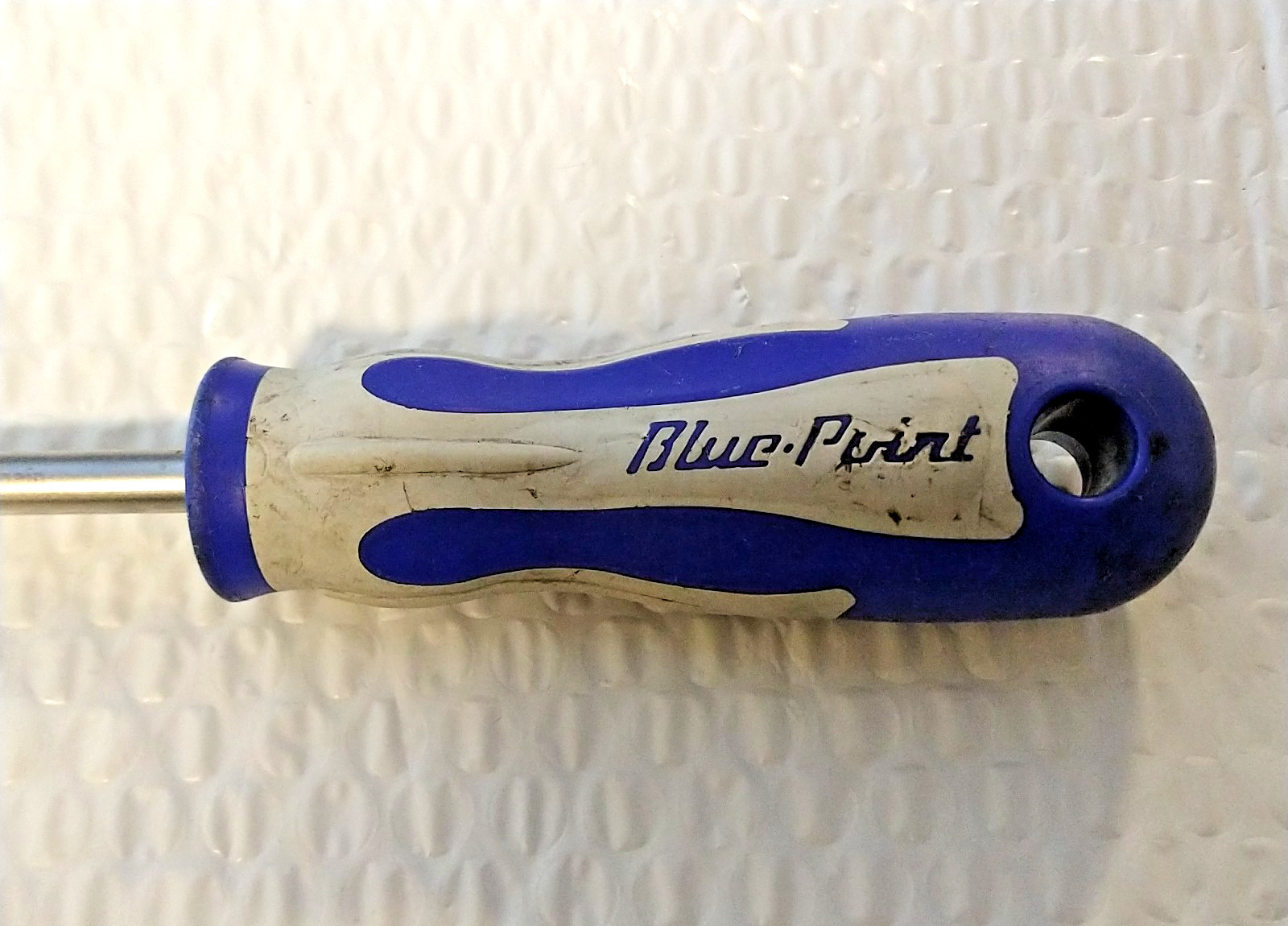 BLUE POINT 3/8″ FLAT / SLOTTED SCREWDRIVER, 12” LONG *COMFORT HANDLE*
