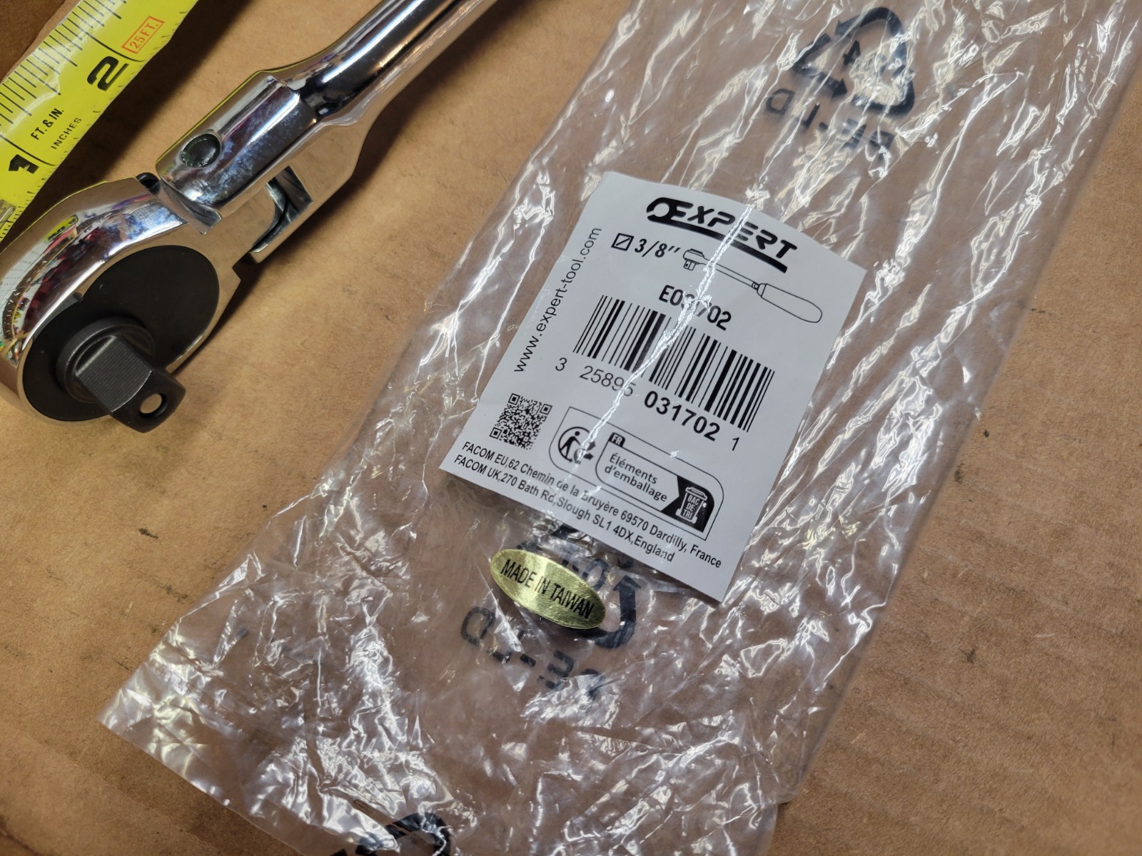 Expert by Mac Tools 3/8″ Drive Flex Head Ratchet No E031702