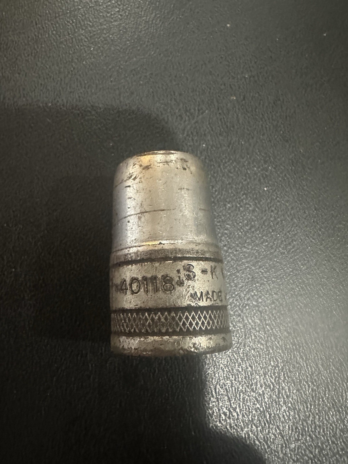 S-K Wayne 40118 1/2″ Drive 6 Point 9/16″ SAEShallow Socket Vtg USA
