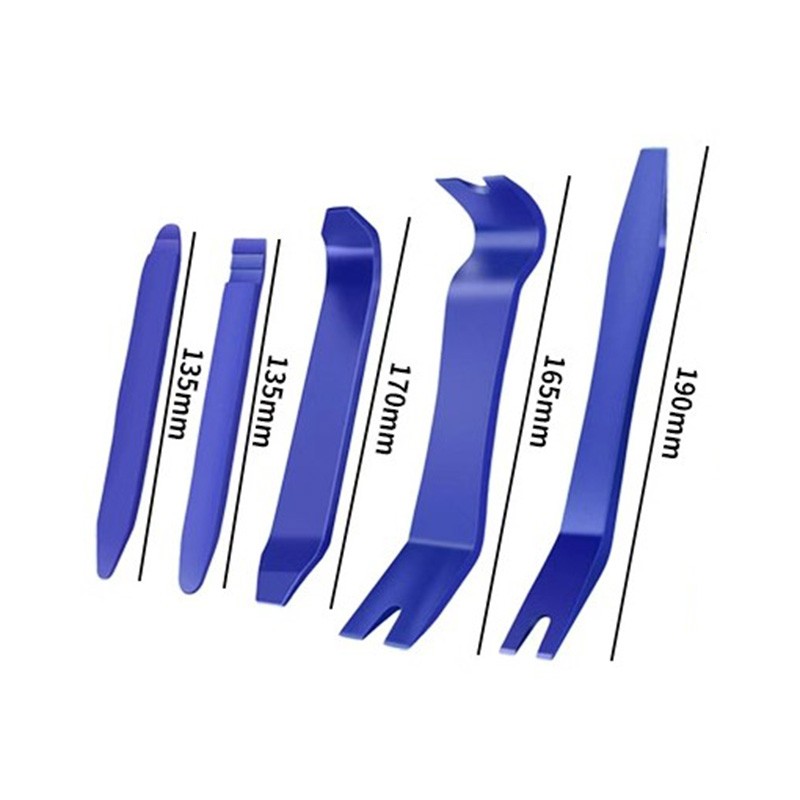 Plastic Trim Removal Pry Tool Set for Car Radio Panel Door Dash Clip Fasteners