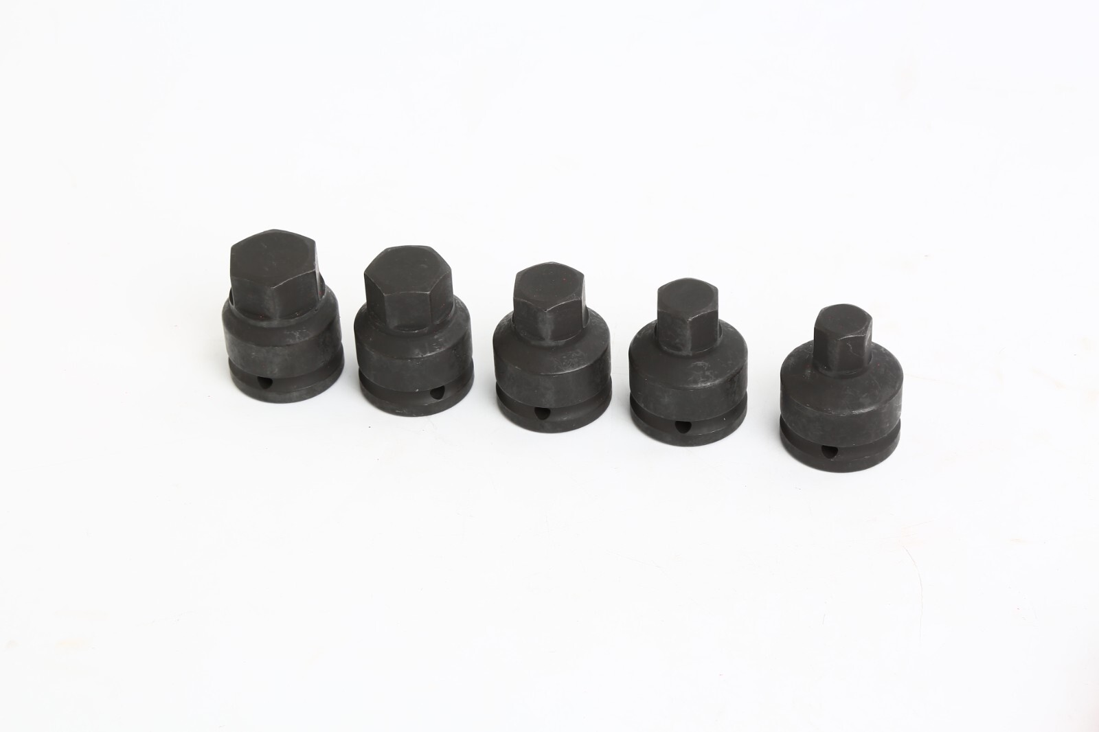 3/4 Inch Drive Impact Hex Driver Set 3/4, 7/8, 1 ,1-1/8, 1-1/4 in Cr-Mo Sockets
