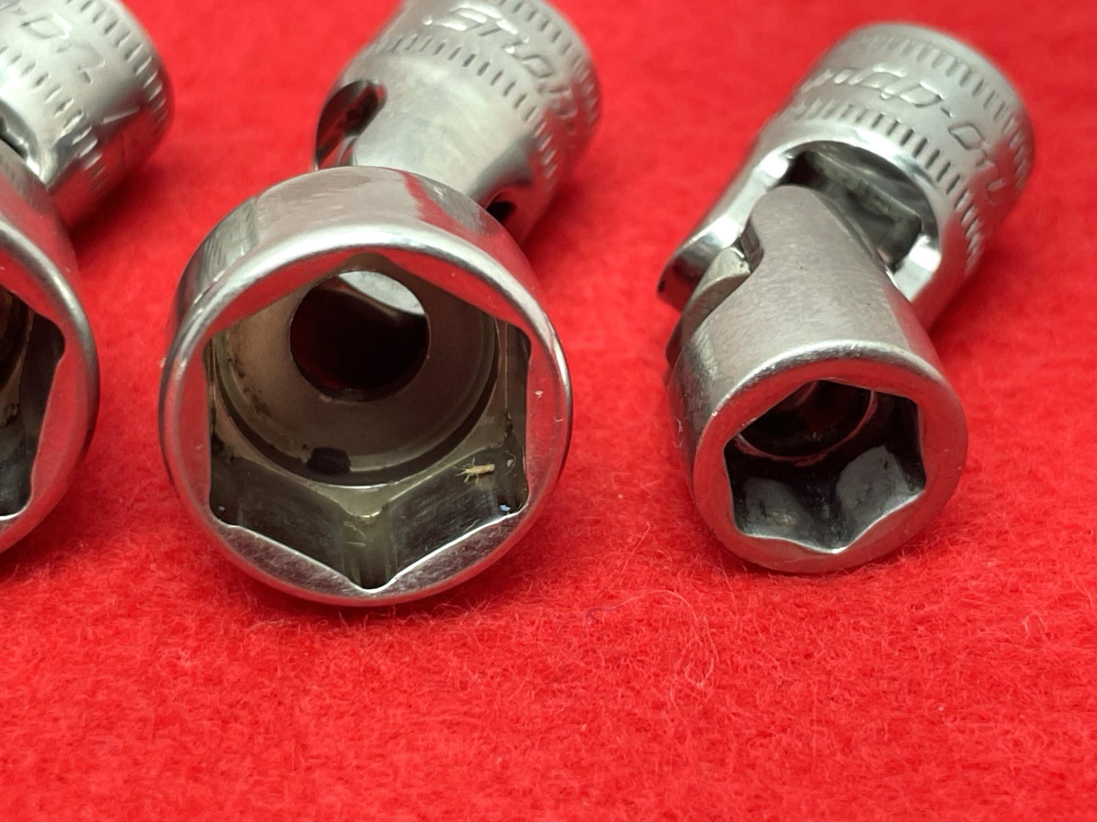 SNAP ON TOOLS SWIVEL SOCKETS 1/4″ DRIVE 6 POINT 8mm 13 14 15mm TMUSM8A 13A14A15A