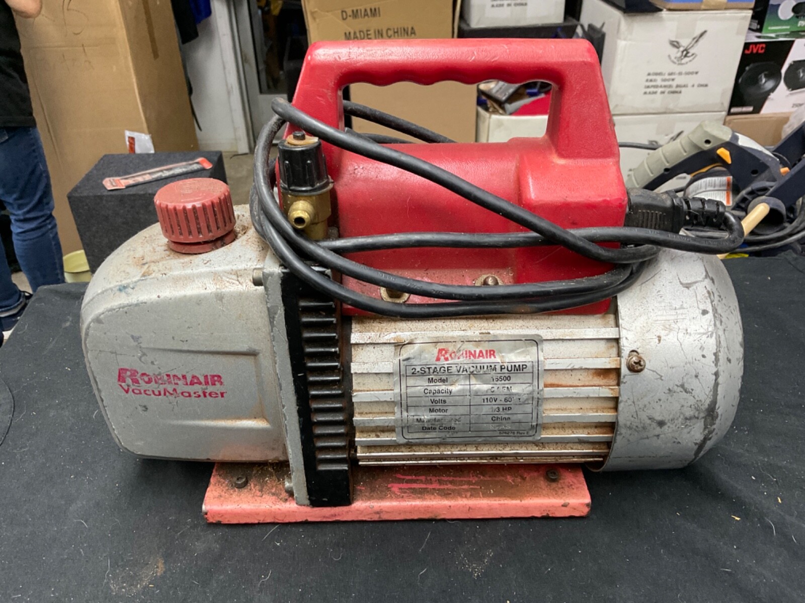 Robinair 15500 Vacuum Pump 5 CFM 2 Stage 110V