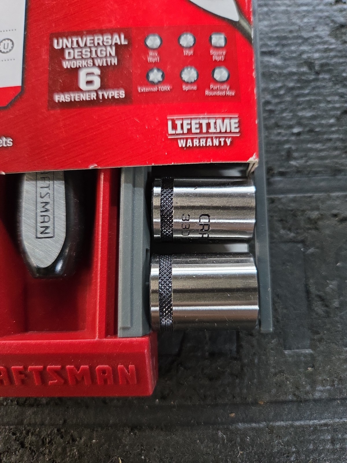 NOS Craftsman 19 Pc SAE Metric 1/4” Drive Universal Socket Wrench Set 32825