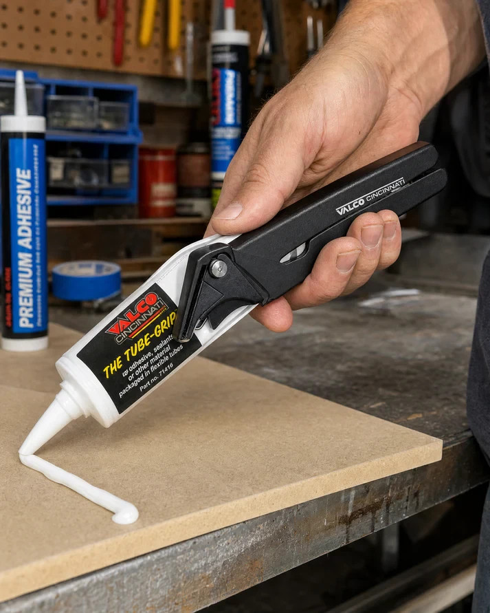 Valco Cincinnati Tube-Grip Dispensing Pliers Adhesive Sealant Caulk Tube Tool Ea