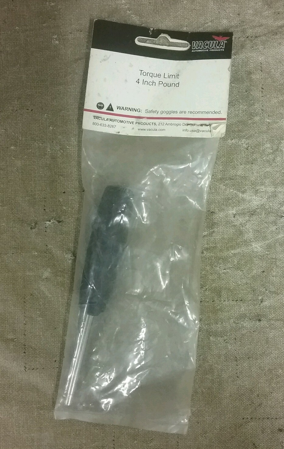 New Vacula Valve Core 4″ LB Torque Tool 72-088-0020