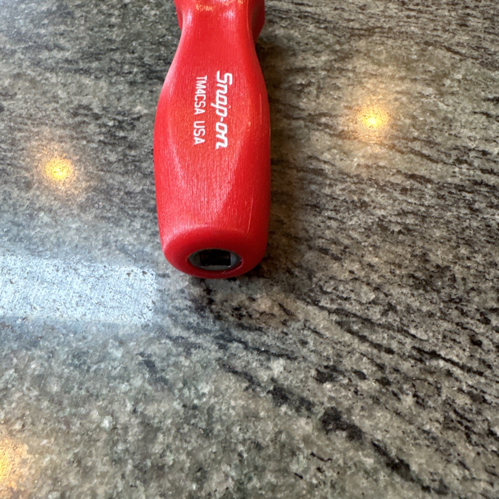 Snap On tm4csa 1/4 drive 6” standard shank driver Red new