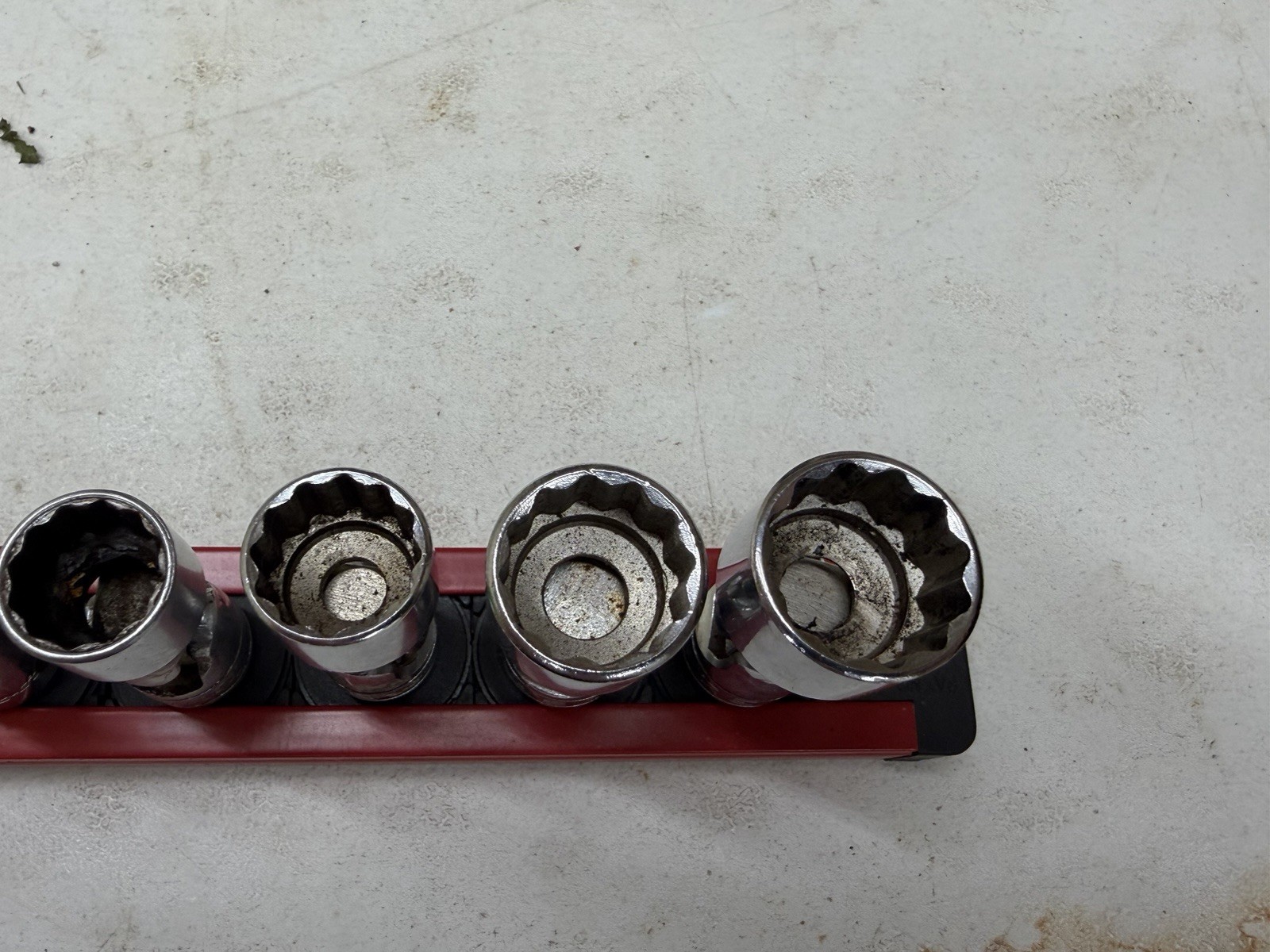 Snap On 7pc 3/8” Drive SAE Shallow Swivel Socket 12 Point 3/8-3/4