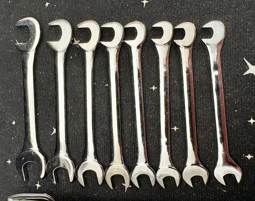 VTG Unused Craftsman 8-Piece Open End Ignition Wrench Set W/Vinyl Pouch USA