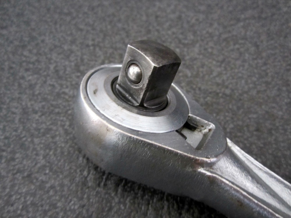 Vintage Craftsman 1/2″ Drive Ratchet 44970 Oil Port =V= Flying V Made in USA