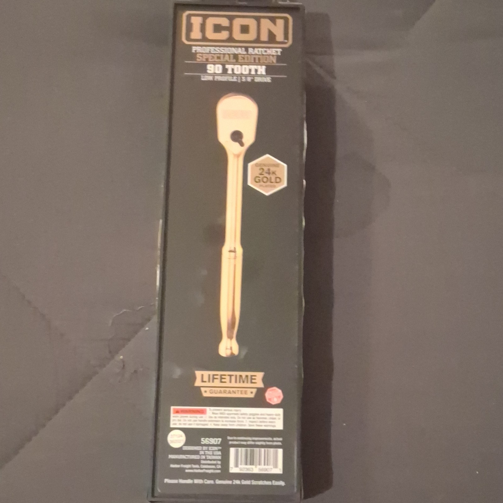 24k Gold Plated Professional Rachet Special Edition Low Profile 3/8 Drive