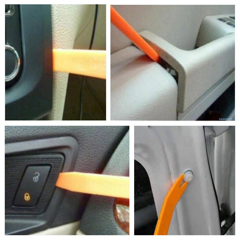 4PCS Removal Pry Tool For Auto Racing Car Radio Door Panel Audio LED Light Plast