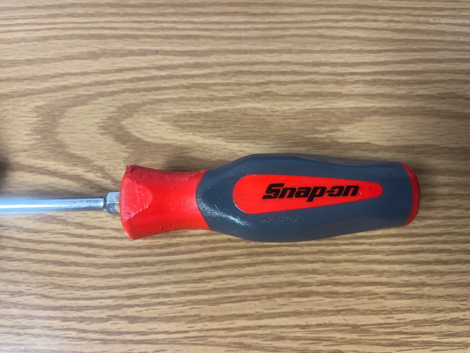 SNAP ON SHD4 -RED/GRAY COMFORT GRIP HANDLE 1/4 FLAT BLADE 8.75″ LONG LOT#46