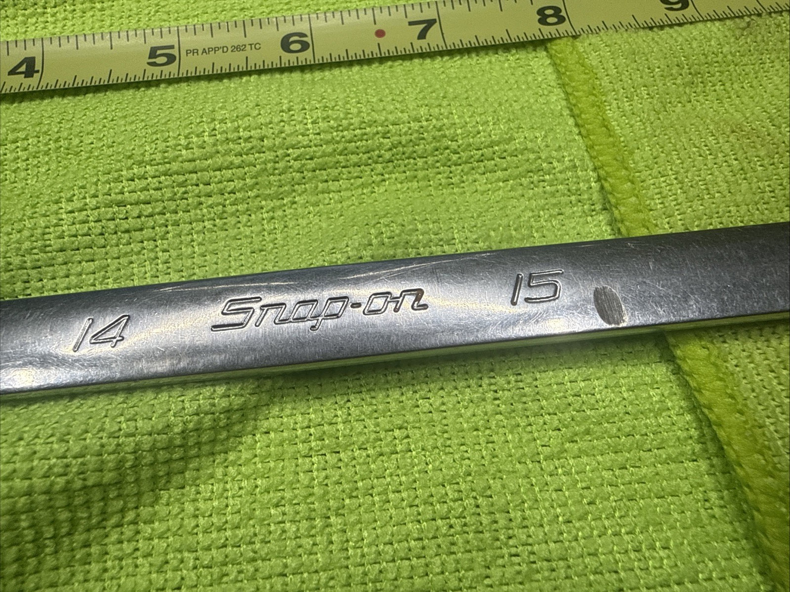 Snap-on XDHM1415 14mm x 15mm Metric 12 Pt. 15° Offset Double Box Wrench USA