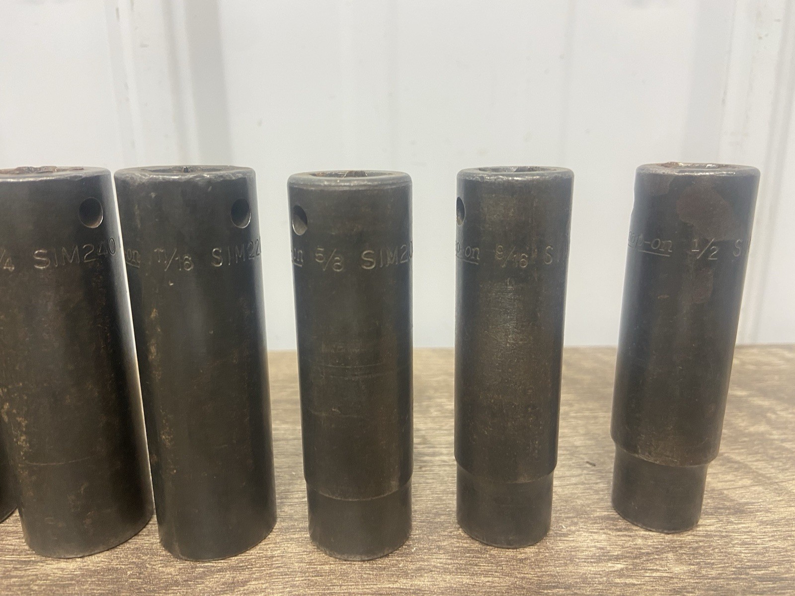 Snap-on SIM160 1/2″- SIM320 1″ Deep Impact 9pc SAE Socket Set 1/2″ Drive 6 pt