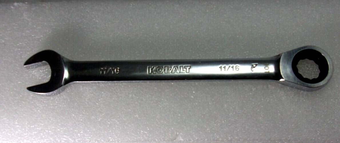 Kobalt 338395 11/16-in Standard SAE Ratchet Wrench