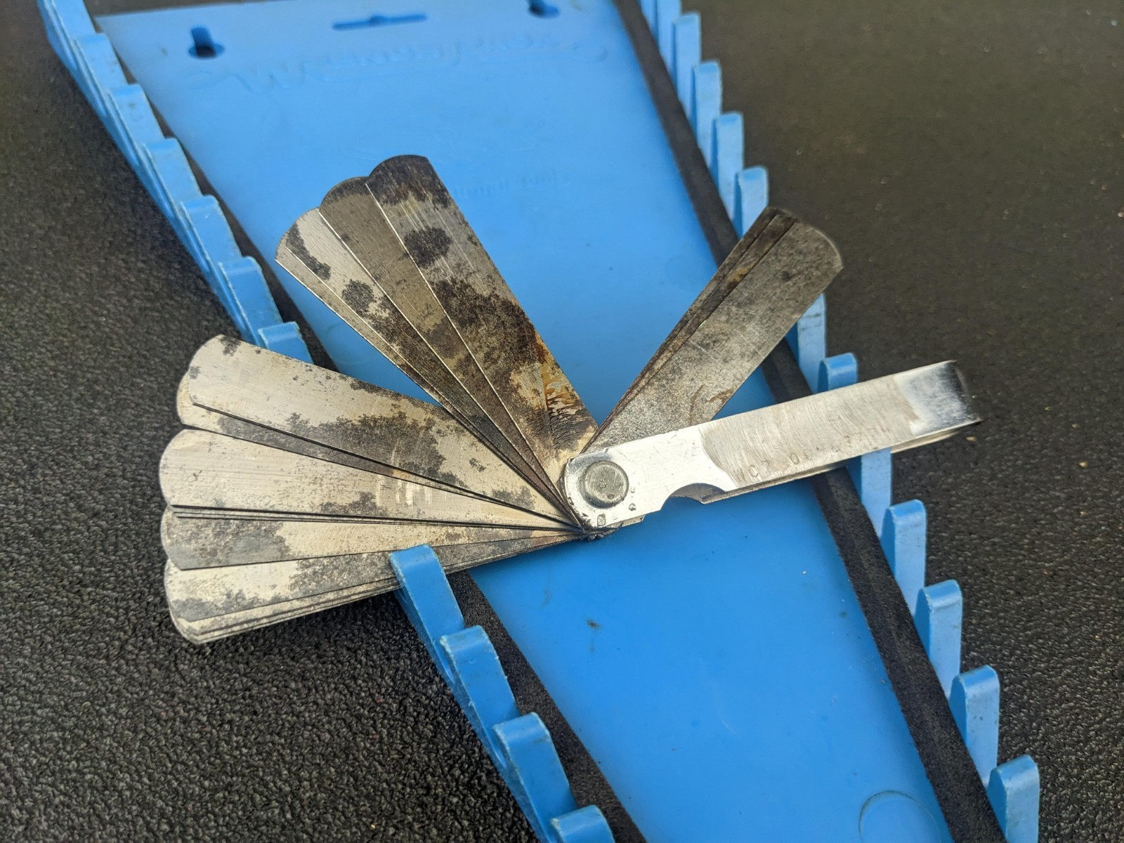 #bl624 Blue Point FB325A Feeler Gauge Set 25 Blades Inches SAE Metric USA