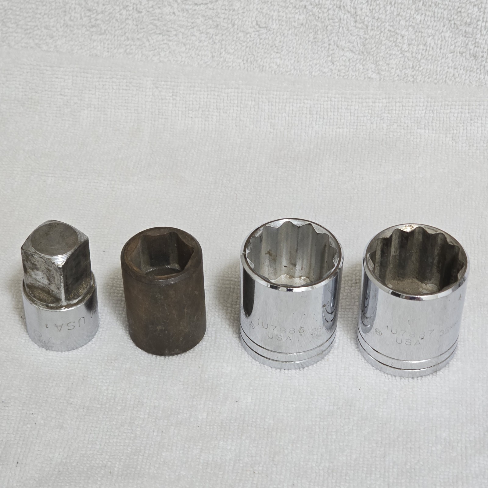 VTG Caterpillar USA 1/2″ Drive Metric Socket Lot 1U Series & Adapter MIXED LOT