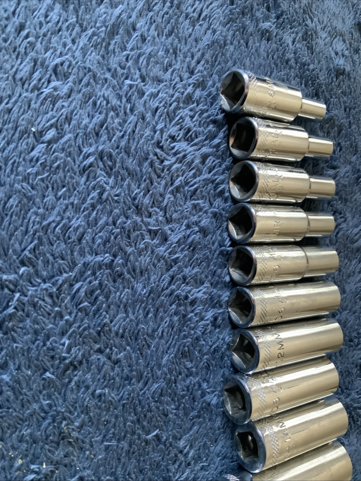Mac Tools 3/8” Drive Deep Socket Set, 6-19mm….6pt….1 Is Different Style…..zzz