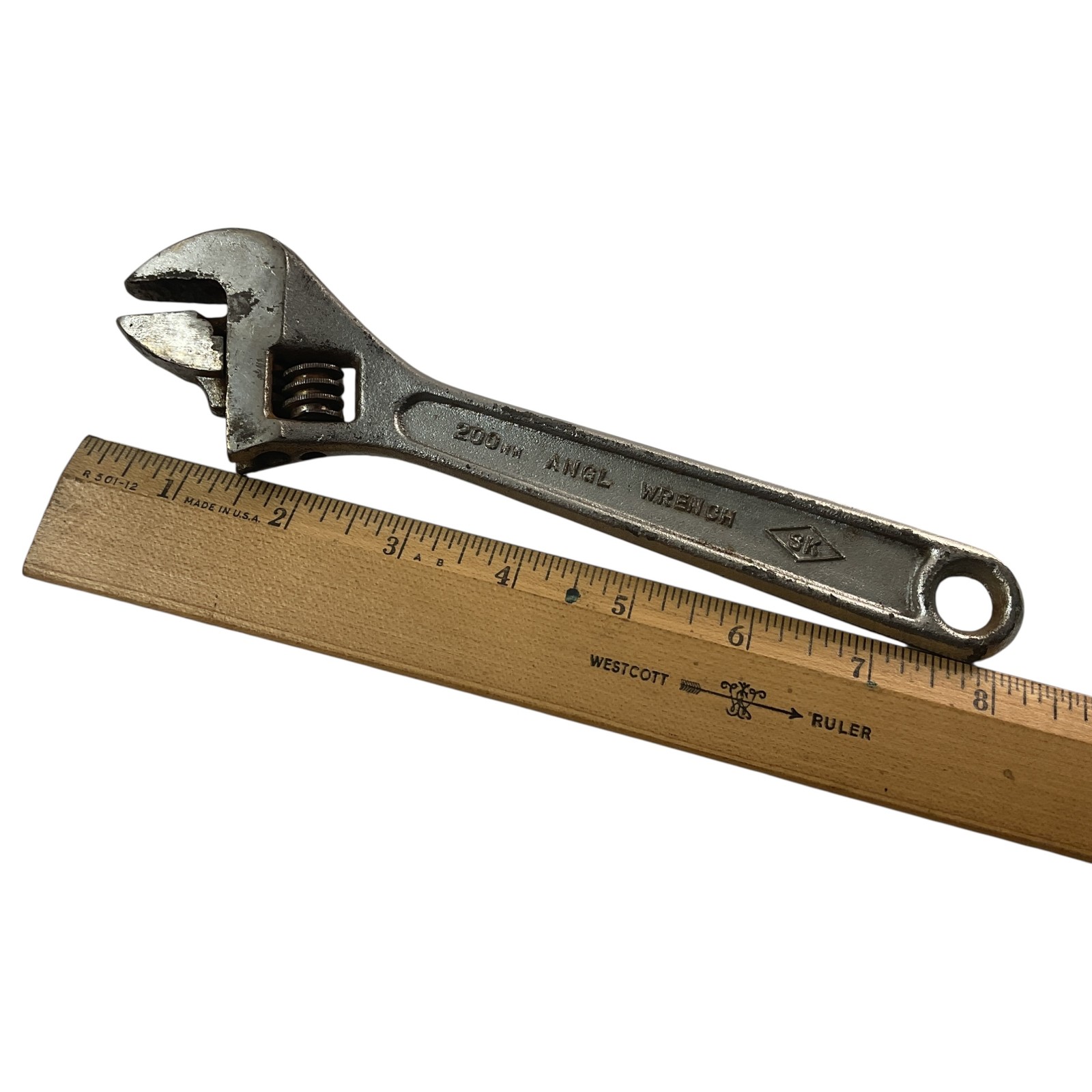 S-K Tools Adjustable Angle Wrench 8″ (200 mm) Drop Forged Jaw As Pictured Japan
