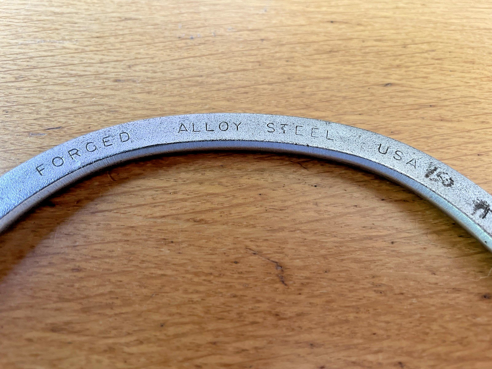 Vintage 9/16 5/8 Half Moon Box Wrench, 12-Point, Forged Alloy Steel, Made In USA