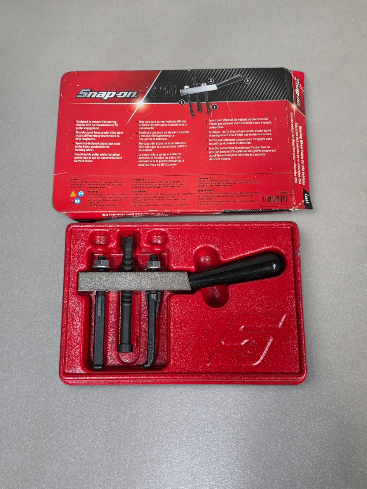 Snap-On CJ145 Steering Wheel Puller For GM Vehicles